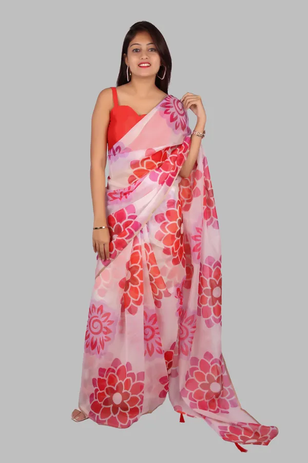 Soft_Silk_Organza_Saree_with_Gold_Zari_Border_-_Perfect_for_Party,_Wedding_and_Festival