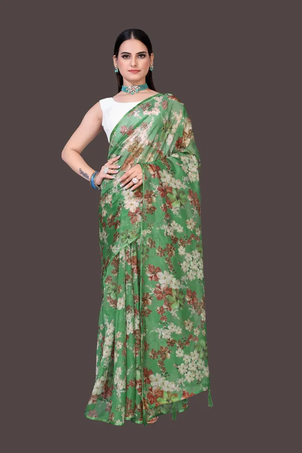 Soft_Silk_Organza_Saree_with_Gold_Zari_Border_-_Perfect_for_Party,_Wedding_and_Festival