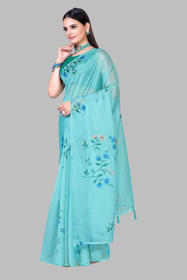Soft_Silk_Organza_Saree_with_Gold_Zari_Border_-_Perfect_for_Party,_Wedding_and_Festival