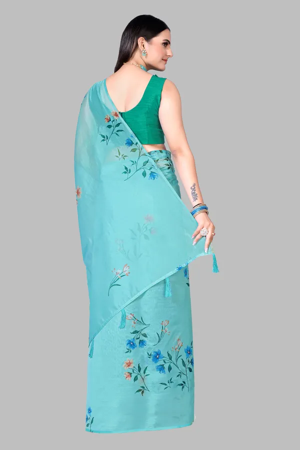 Soft_Silk_Organza_Saree_with_Gold_Zari_Border_-_Perfect_for_Party,_Wedding_and_Festival