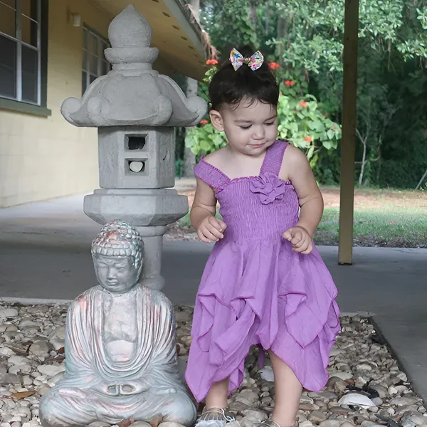 Lavender_Cotton_Solid_Square_Neck_Dress_For_Girls