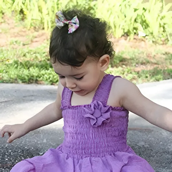 Lavender_Cotton_Solid_Square_Neck_Dress_For_Girls