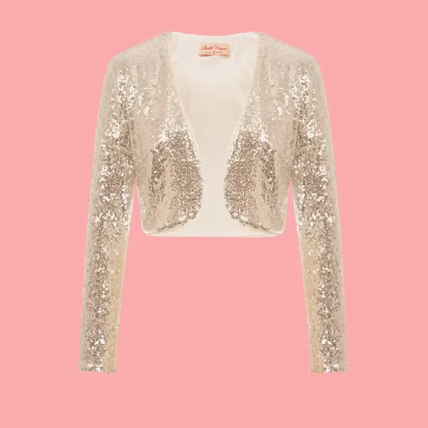 Rose_Gold_Polyester_Sequined_Long_Sleeve_Shrug_For_Girls