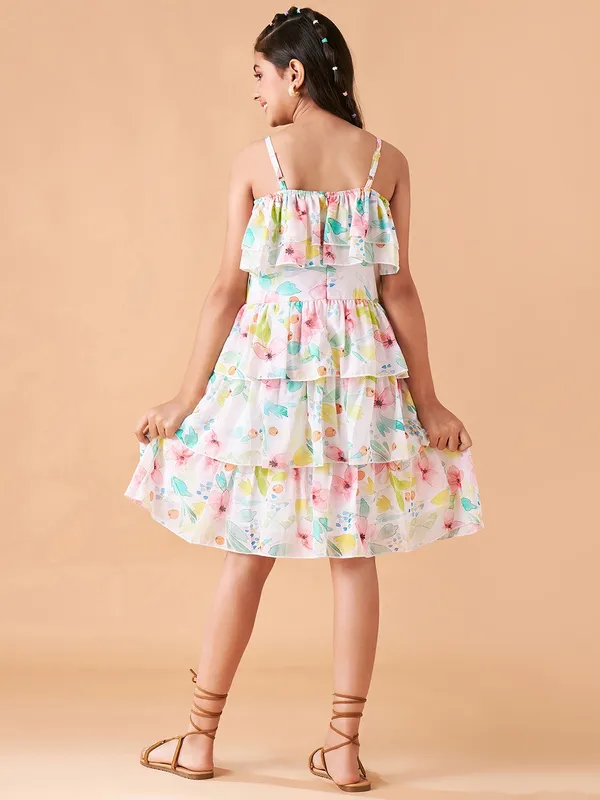 White__Dress_for_Girl_|_Fit_and_Flare_Knee_Length