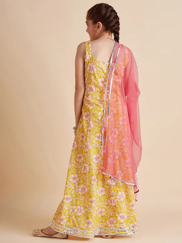 Yellow_Dress_for_Girl_|_Floral_Maxi_Gown
