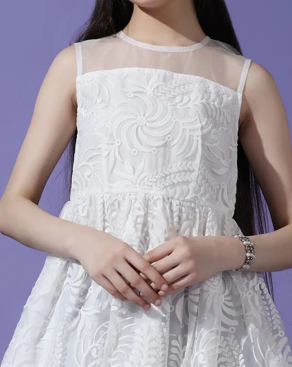 Girls_Self_Design_A-Line_Knee_Length_Dress_|_White