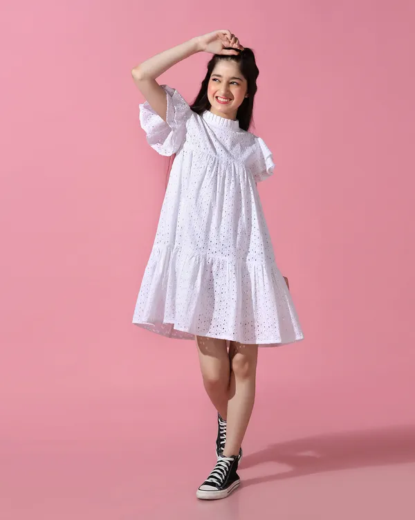 Girls_Embroidered_A-Line_Knee_Length_Dress_|_White