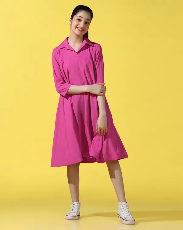 Girls_Printed_Empire_Midi_Dress_|_Magenta