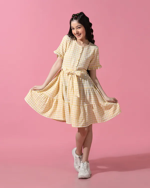 Cherry_&_Jerry_Checked_Seersucker_Dress_|_Yellow