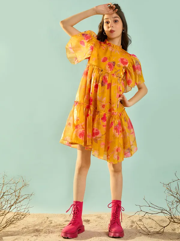 Cherry_&_Jerry_Printed_Organza_Dress_|_Yellow