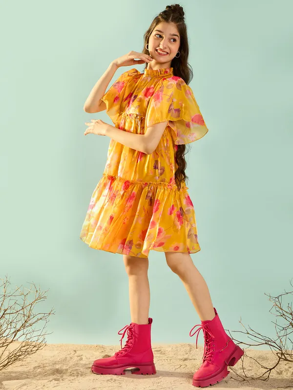 Cherry_&_Jerry_Printed_Organza_Dress_|_Yellow