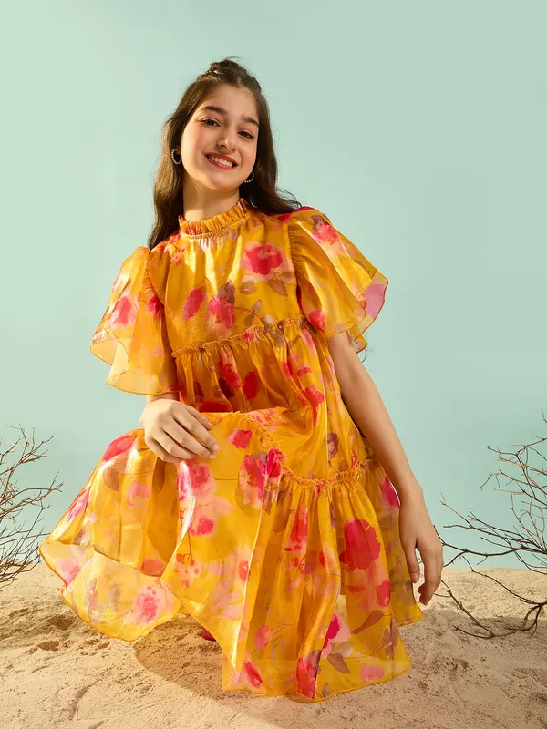 Cherry_&_Jerry_Printed_Organza_Dress_|_Yellow