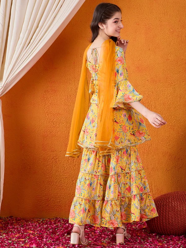 Cherry_&_Jerry_Yellow_Chinon_Silk_Kurta_Set_With_Dupatta