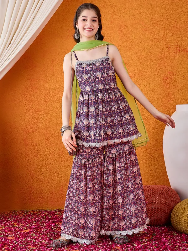 Cherry_&_Jerry_Purple_Chinon_Silk_Kurta_Set_With_Dupatta