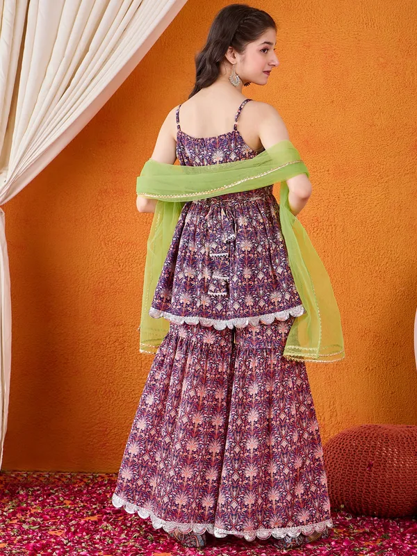 Cherry_&_Jerry_Purple_Chinon_Silk_Kurta_Set_With_Dupatta