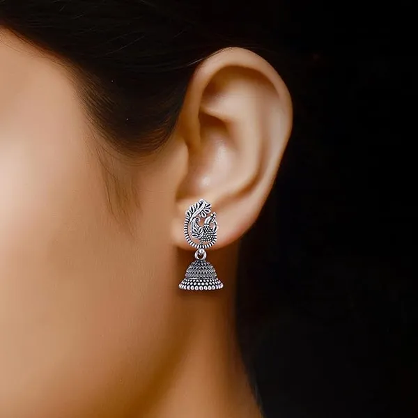 Earrings_for_women_fashion_jhumka_oxidised_Silver_Earrings_for_women_Combo_chandbali_pearl_stylish_Butterfly_jhumkas_traditional_Jhumki_Peacock_Earrings_For_girls_South_Temple_Ear_Rings_-M734