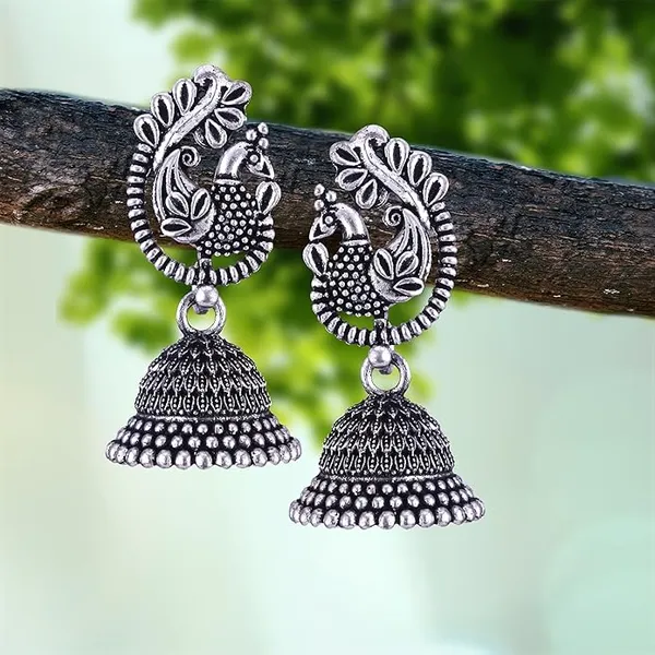 Earrings_for_women_fashion_jhumka_oxidised_Silver_Earrings_for_women_Combo_chandbali_pearl_stylish_Butterfly_jhumkas_traditional_Jhumki_Peacock_Earrings_For_girls_South_Temple_Ear_Rings_-M734