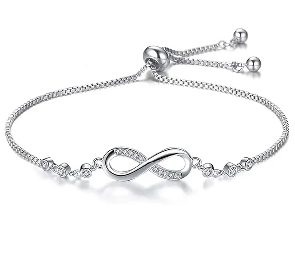 Infinity_Shape_Cubic_Zirconia_Diamond_Bracelet_for_Women_&_Girls,_Jewelry_for_Gift,_Adjustable_Charm_Bracelet