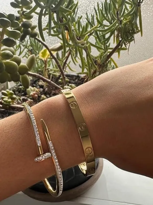 bracelet_for_women_Bangles_for_women_Anti_Tarnish_Stylish_Adjustable_Bracelet_for_girls_rose_gold_Kada_for_Women_Accessories_Anti_Tarnish_Jewellery_Stainless_Steel_Cuff_Bracelet_gifts_Combo