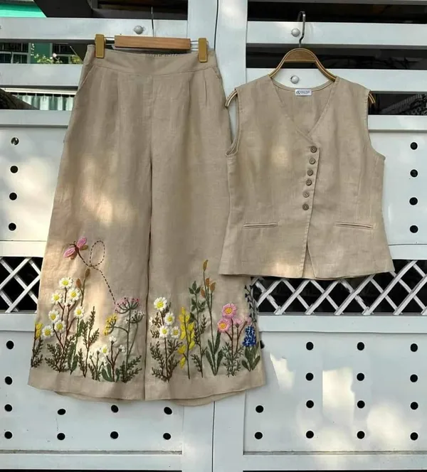 Biba_"Floral_Embroidery"_Co_Ord_Set_(Top+Bottom)