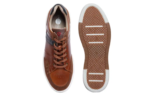 Tan_&_Navy_leather_Lace-up_Sneakers_for_Men