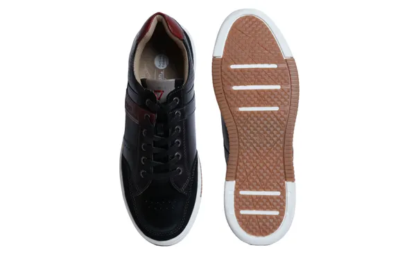 Black_&_Red_leather_Lace-up_Sneakers_for_Men