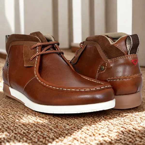 Tan_Leather_Formal_Lace-Up_Chuckka_Boots_For_Men