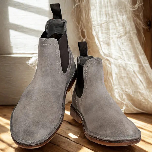 Light_Grey_Suede_Chelsea_Boots_For_Men