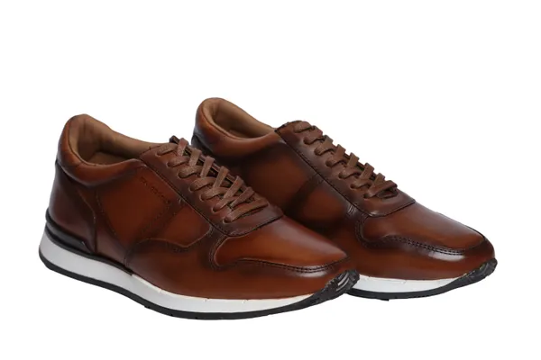 Dark_Tan_leather_Lace-up_Sneakers_for_Men