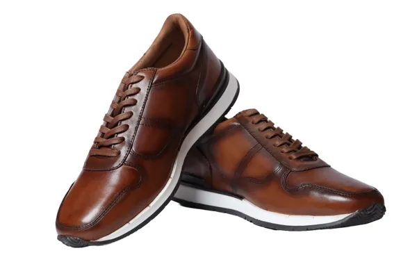 Dark_Tan_leather_Lace-up_Sneakers_for_Men