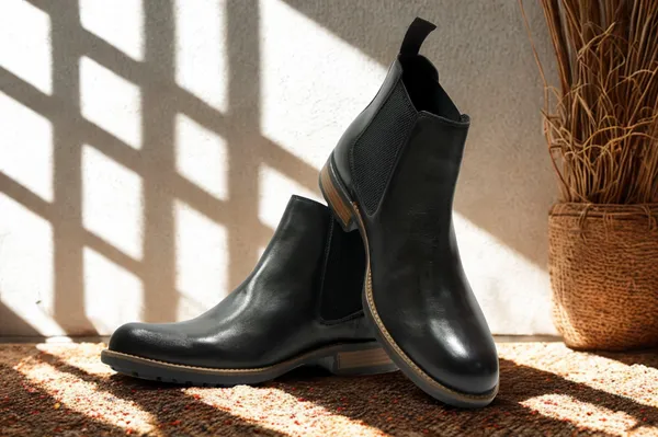 Black_Genuine_Leather_Men's_Chelsea_Boots_For_Casual_&_Party_Wear