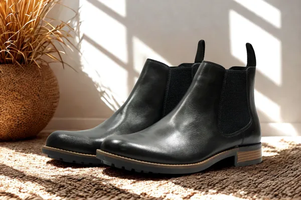 Black_Genuine_Leather_Men's_Chelsea_Boots_For_Casual_&_Party_Wear