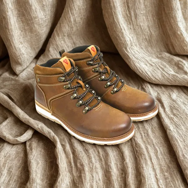 Tan_Leather_Round_Toe_Mid_Top_Lace-Up_Boots
