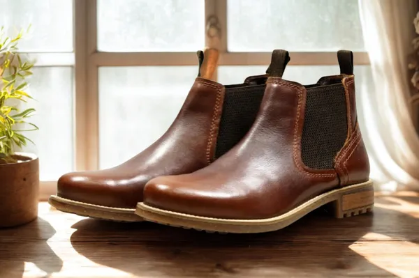 Brown_Genuine_Leather_Men's_Chelsea_Boots_For_Casual_Wear