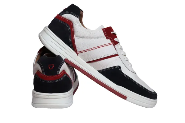 White_&_Blue_leather_Lace-up_Sneakers_for_Men