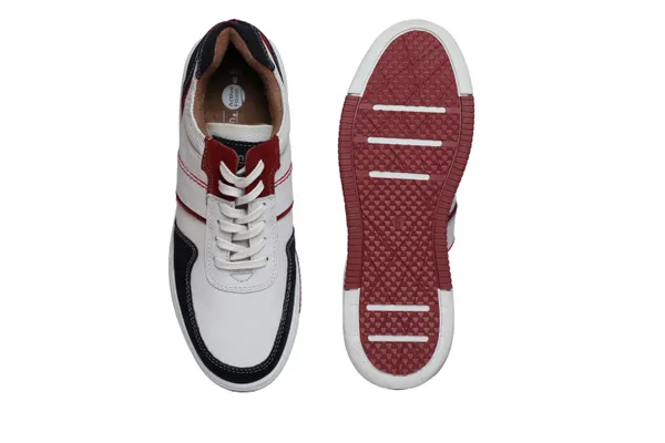 White_&_Blue_leather_Lace-up_Sneakers_for_Men