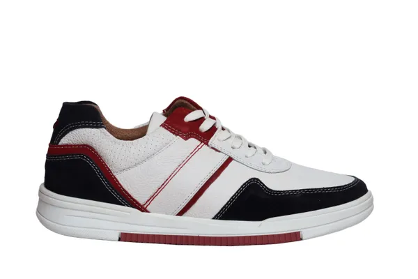 White_&_Blue_leather_Lace-up_Sneakers_for_Men