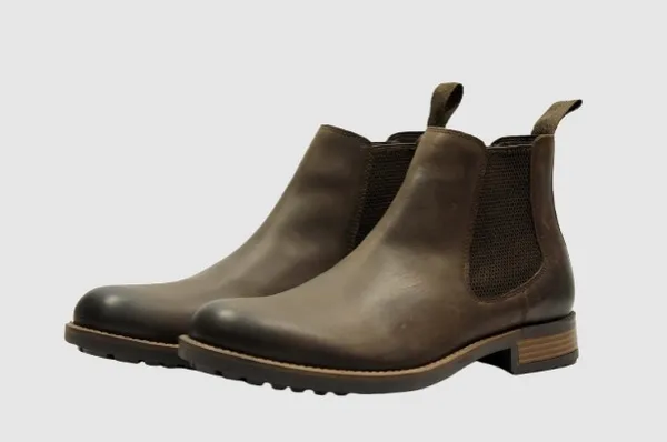Brown_Genuine_Leather_Men's_Chelsea_Boots_For_Casual_&_Party_Wear