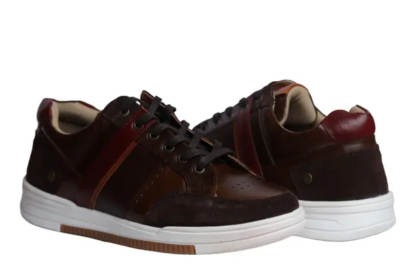 Brown_&_Red_leather_Lace-up_Sneakers_for_Men