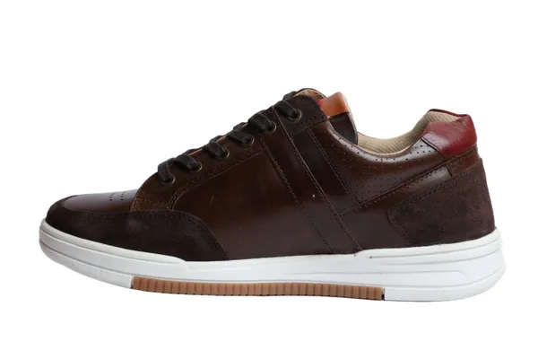 Brown_&_Red_leather_Lace-up_Sneakers_for_Men