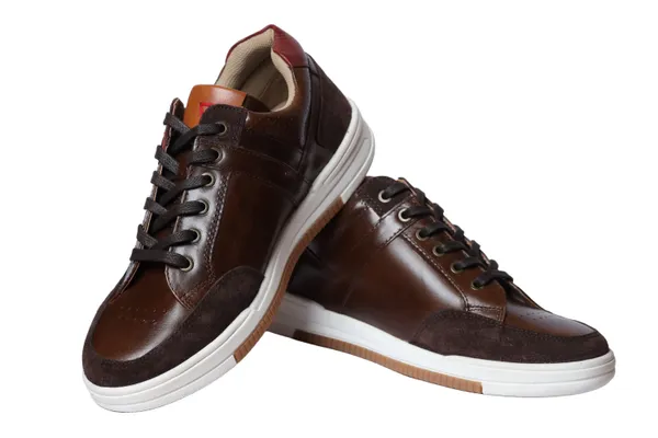 Brown_&_Red_leather_Lace-up_Sneakers_for_Men