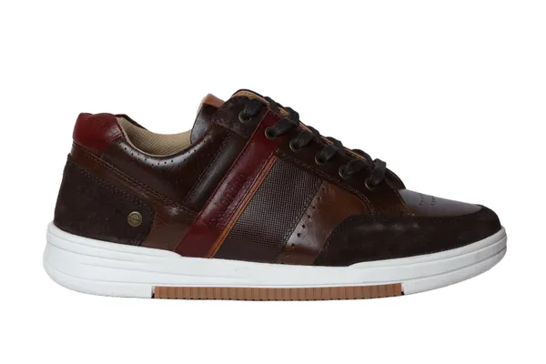 Brown_&_Red_leather_Lace-up_Sneakers_for_Men