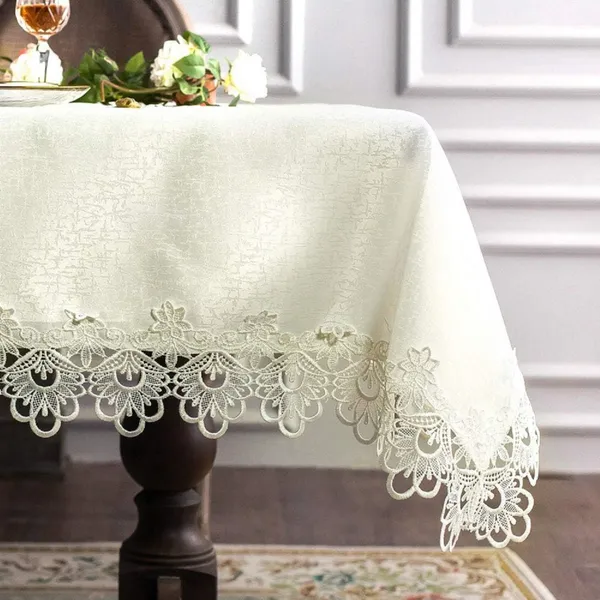 Attractive_&_Premium_Plain_Lace_Design,_6_Seater_Round_Dining_Table_Cover_(Size-72"_Inches_Round)