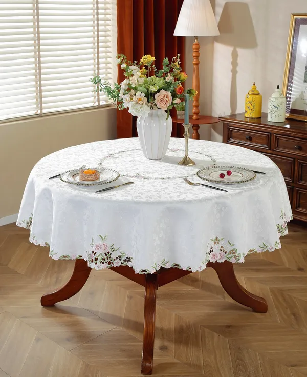 Beautiful_Satin_Leaf_Design,_6_Seater_Round_Dining_Table_Cover_(Size-72"_Inches_Round)