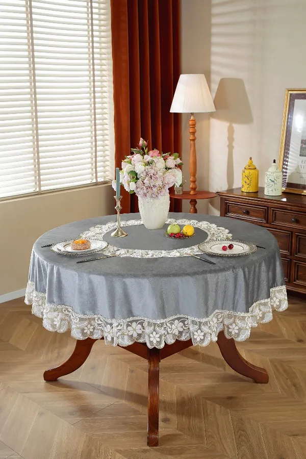 Elegant_Velvet_Lace_Embroidery_Design,_4_Seater_Round_Dining_Table_Cover_(Size-60"_Inches_Round)