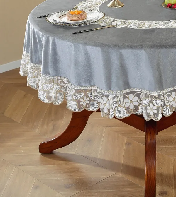 Elegant_Velvet_Lace_Embroidery_Design,_4_Seater_Round_Dining_Table_Cover_(Size-60"_Inches_Round)