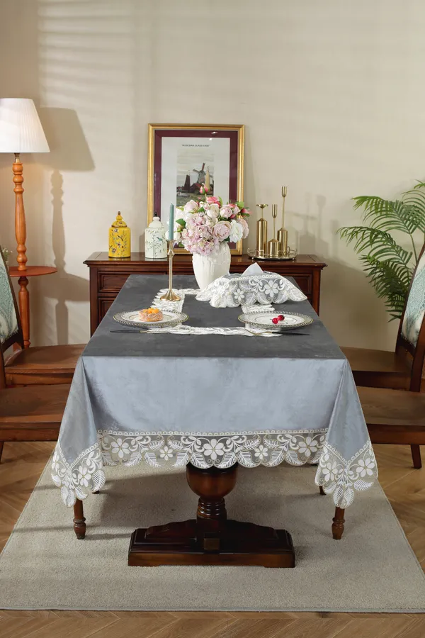 Elegant_Velvet_Lace_Embroidery_Design,_6_Seater_Rectangular_Dining_Table_Cover_(Size-90"_x_60"_Inches)