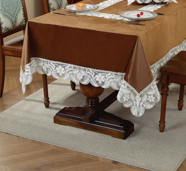 Elegant_Velvet_Lace_Embroidery_Design,_6_Seater_Rectangular_Dining_Table_Cover_(Size-90"_x_60"_Inches)