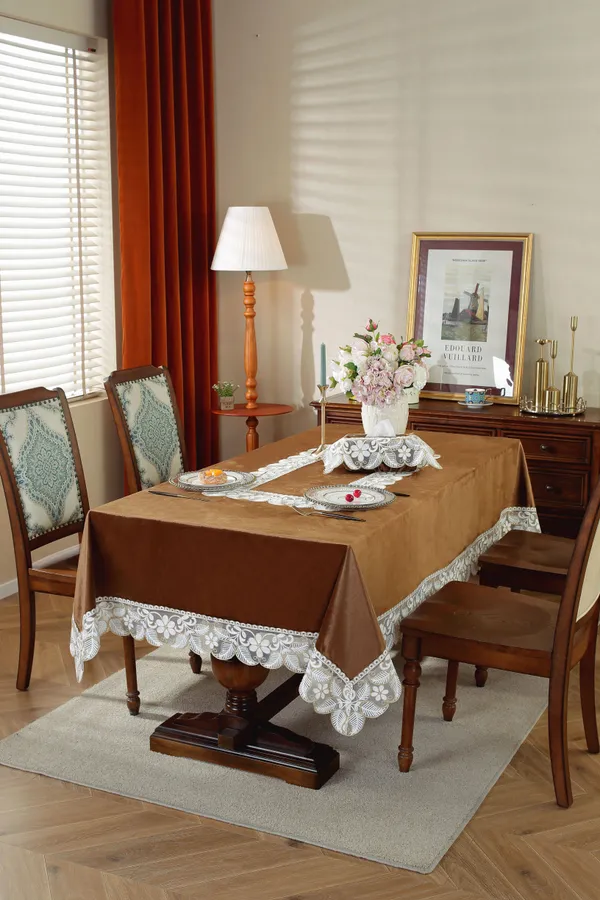 Elegant_Velvet_Lace_Embroidery_Design,_6_Seater_Rectangular_Dining_Table_Cover_(Size-90"_x_60"_Inches)