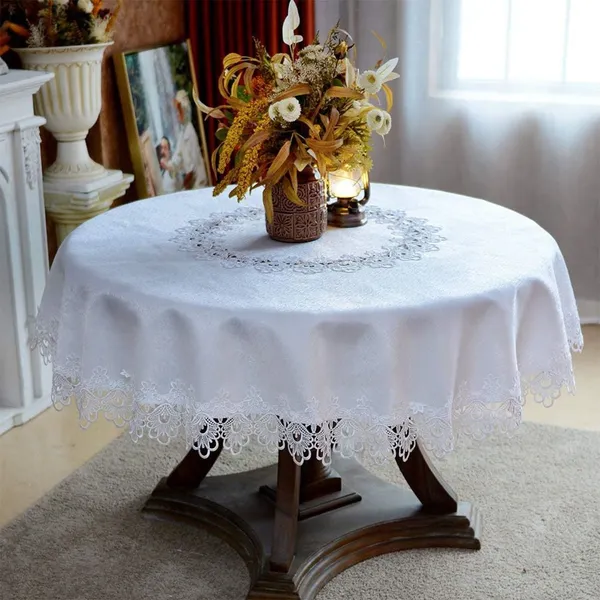 Attractive_&_Premium_Plain_Lace_Design,_6_Seater_Round_Dining_Table_Cover_(Size-72"_Inches_Round)